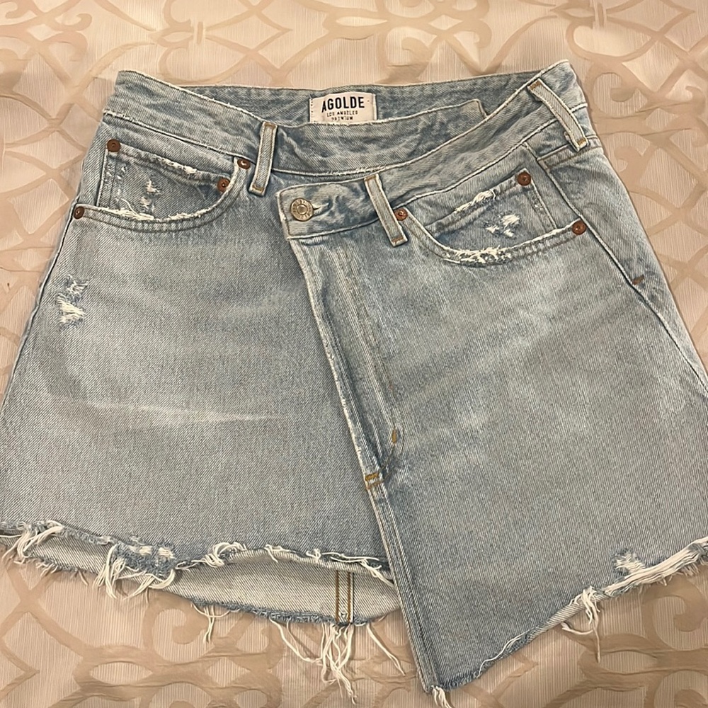 Agolde cross cross skirt
